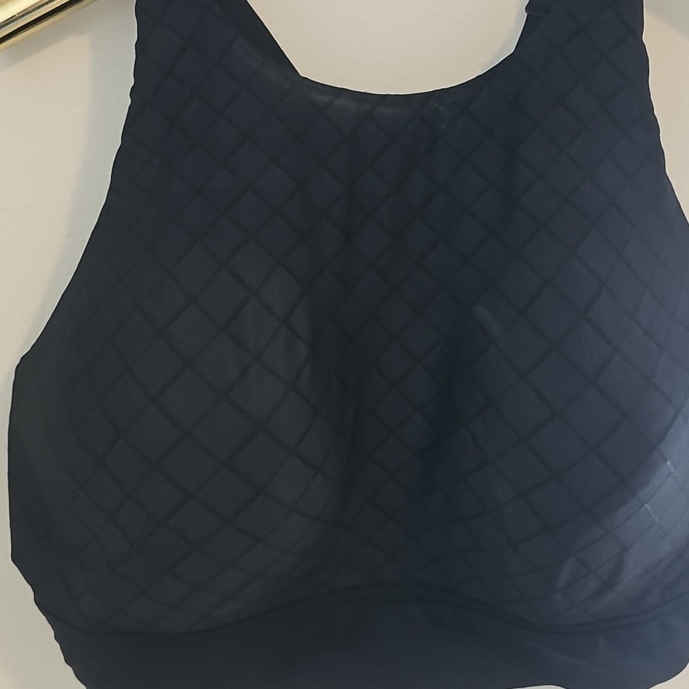 Victoria's Secret Classic Black High Front With Cross Over In Back